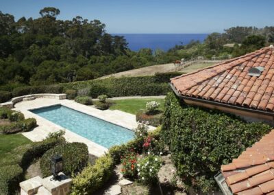French Country Equestrian Estate swimming pool