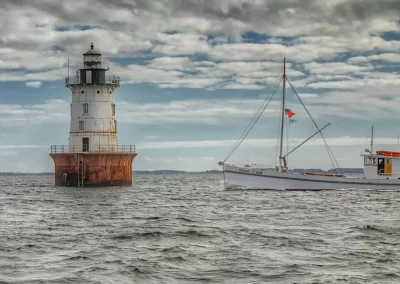 boat and lighthouse