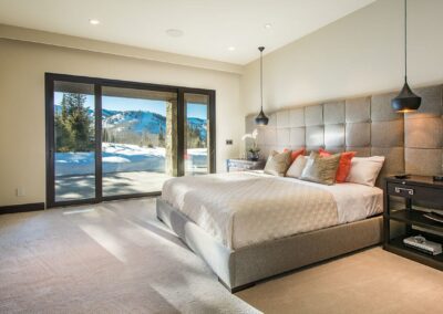 Gorgeous Mountain Estate bedroom with view of mountain