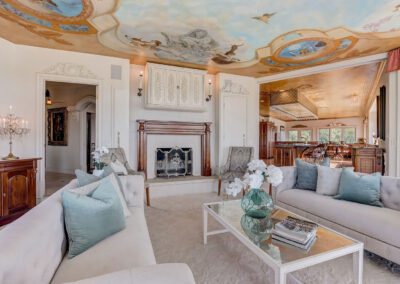 Magnificent Gated Manor sitting room