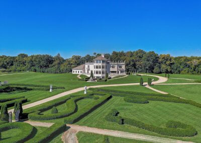 Magnificent Gated Manor aerial view