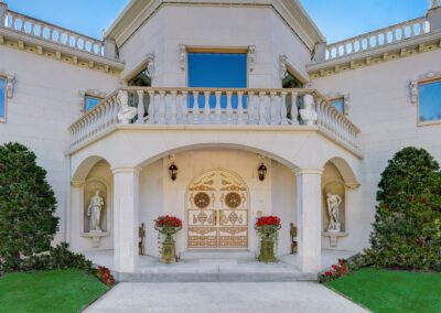 Magnificent Gated Manor front door